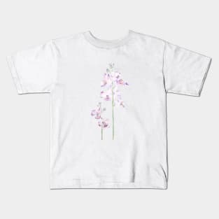 purple orchid watercolor Kids T-Shirt